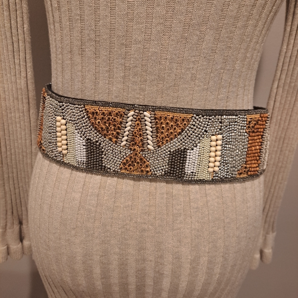 🆕 & Other Stories Beaded Black and Brown Belt